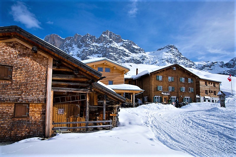 The tiny alpine hamlet of Partnun