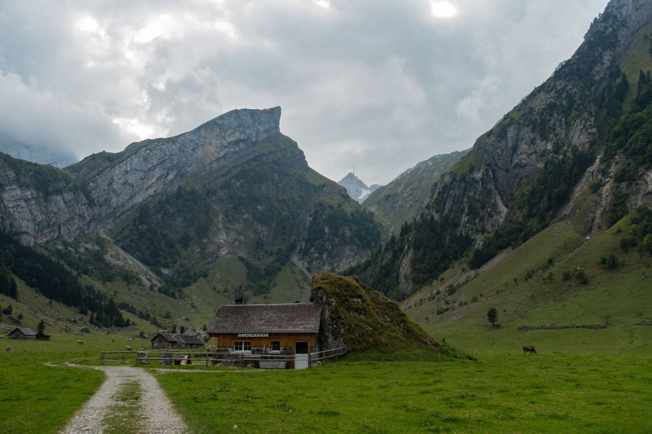 You can buy milk and cheese from numerous huts around Seealpsee