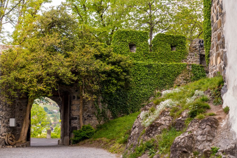 Walk through the gate of Werdenberg castle