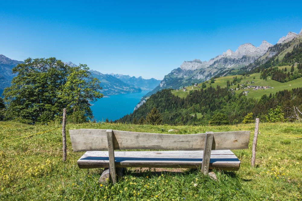 The occasional bench to enjoy the views