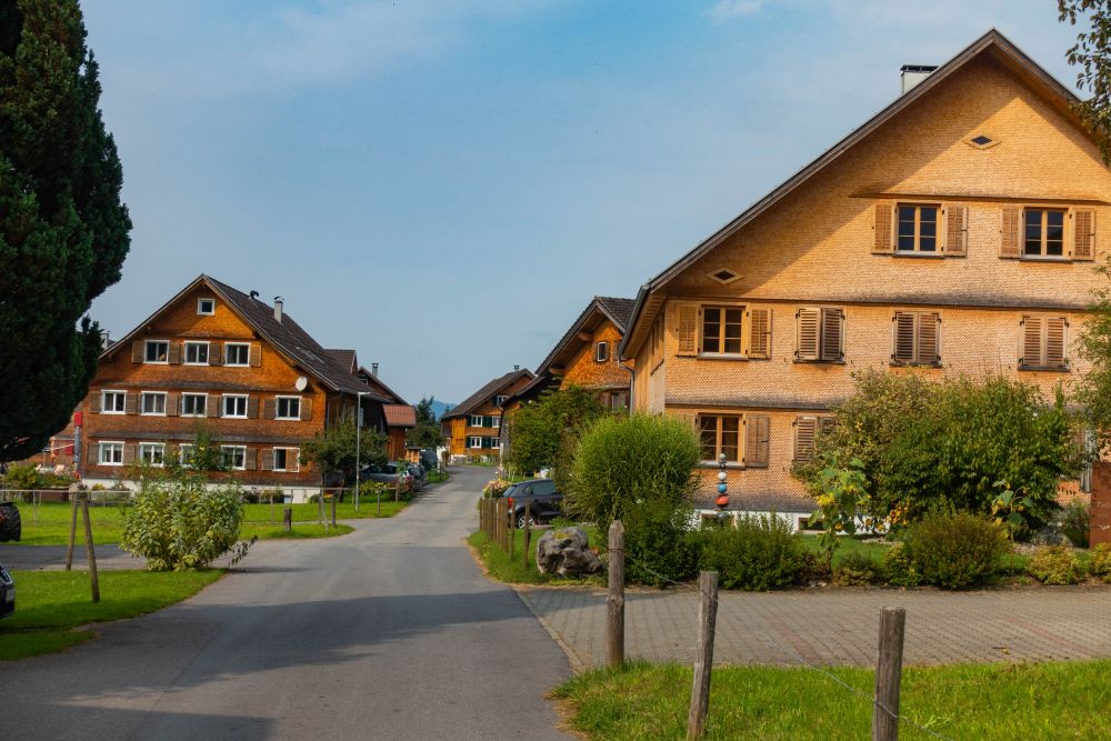 The farmhouses in Grossdorf